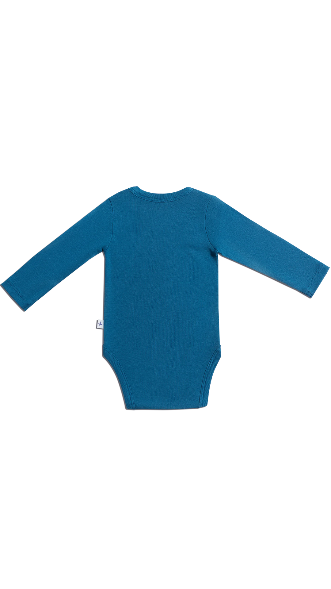 Baby Langarmbody Bio-Baumwolle Donaublau – Leela Cotton | Fair und nachhaltig
