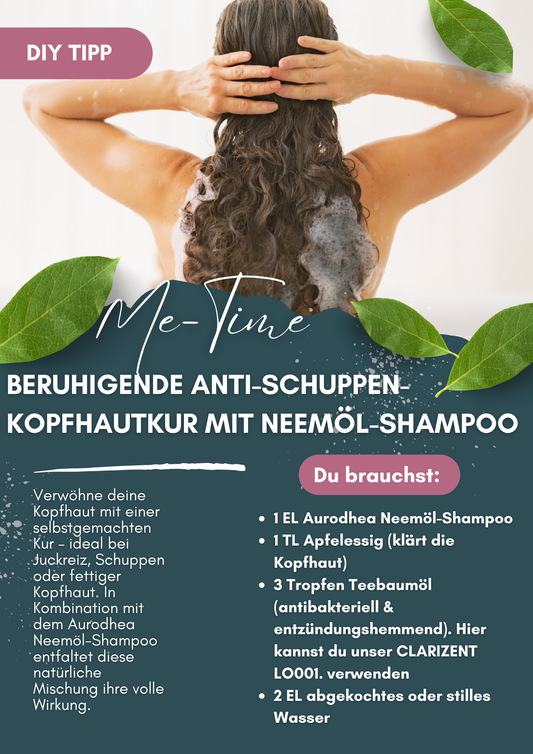 Neemöl Shampoo gegen fettige Kopfhaut & Schuppen – mit Brennnessel für starkes, gesundes Haar