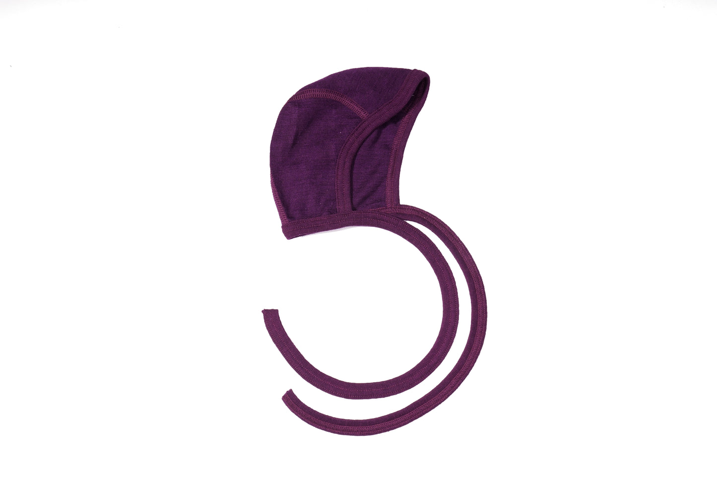 Cosilana Baby Häubchen 71090 l Wolle Seide l 23 Pflaume