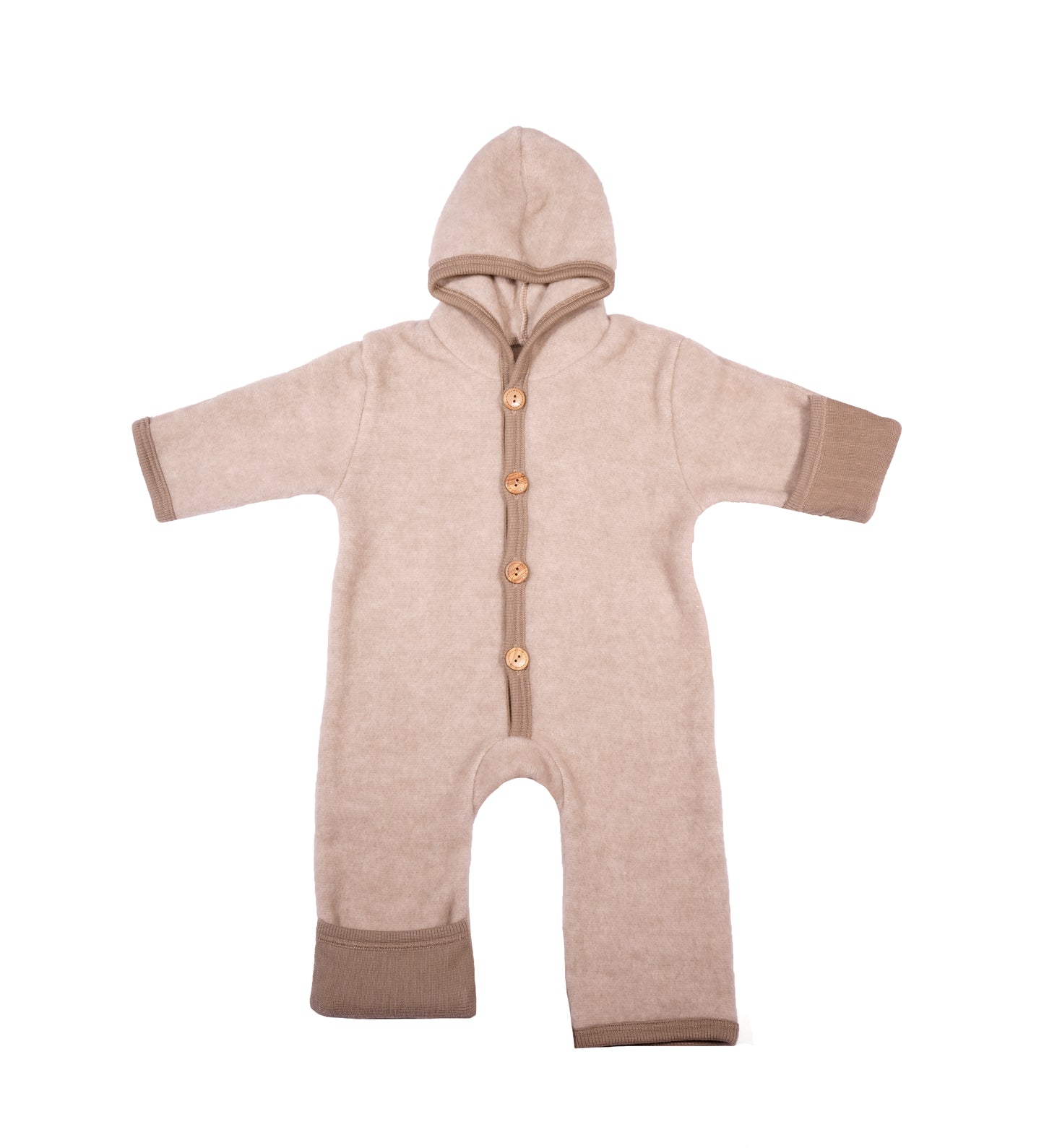 Cosilana Wollfleece-Overall 48918 l Wolle Baumwolle I 100 Lattemacciato- Melange