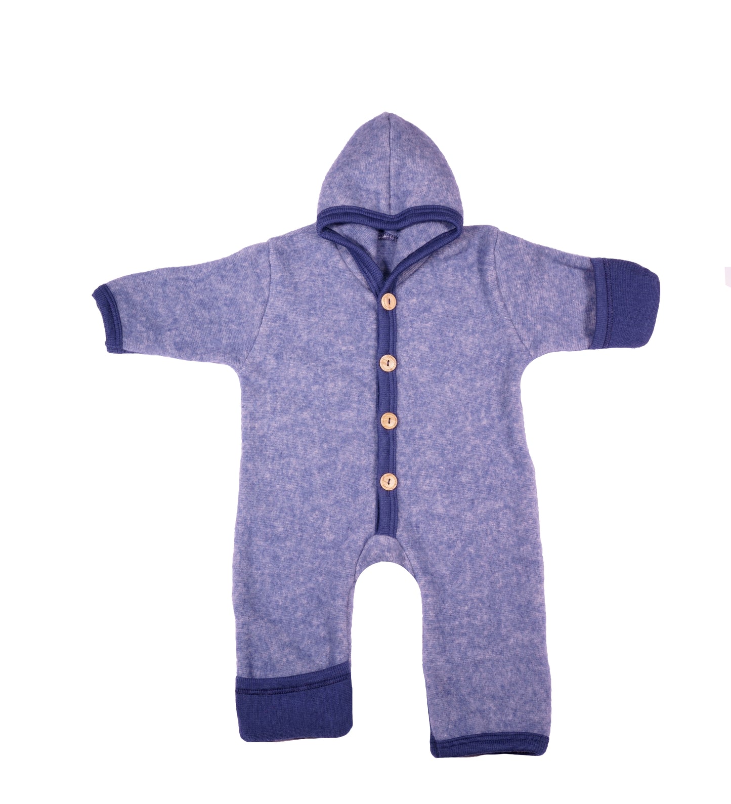 Cosilana Wollfleece-Overall 48918 l Wolle Baumwolle I 108 Marine- Melange