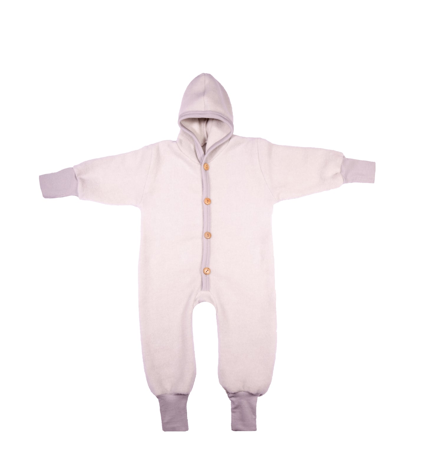 Cosilana Wollfleece-Overall 48928 l Mitwachsend l Wolle Baumwolle I 140 Grau- Melange