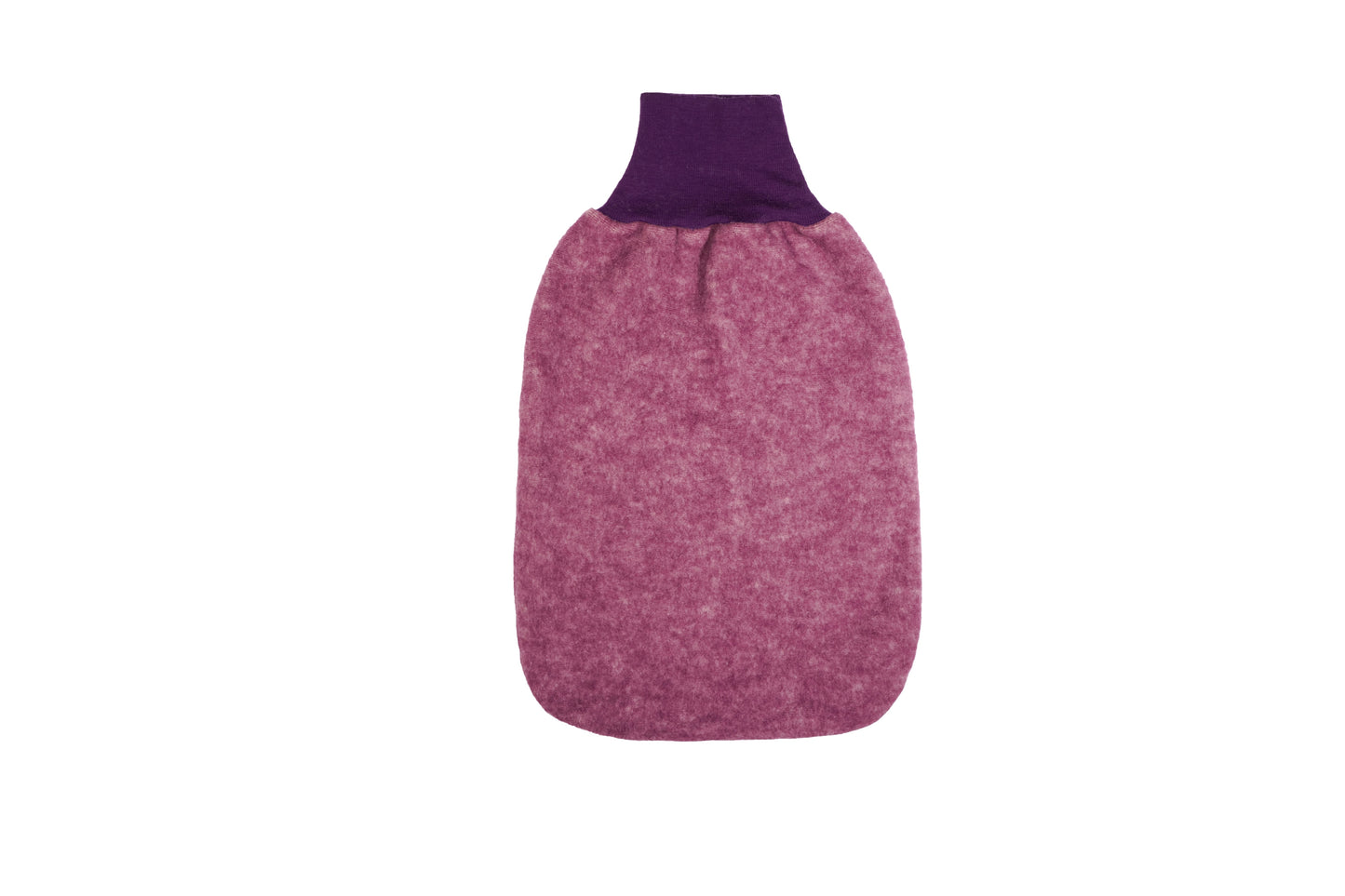 Cosilana Baby-Strampelsack 48937 l ca. 62 cm l Wollfleece Baumwolle I 139 Weinrot- Melange