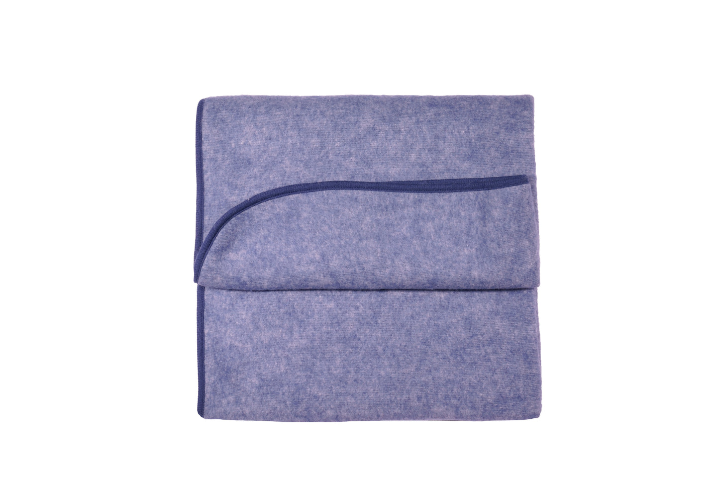 Cosilana Baby-Decke 48933 l ca. 75x100 cm l Wollfleece Baumwolle I 108 Marine- Melange