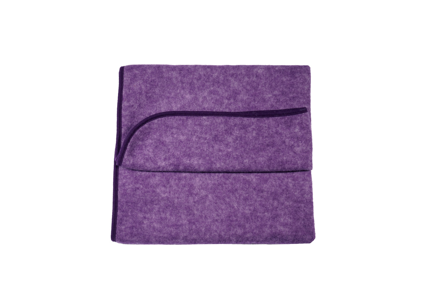 Cosilana Baby-Decke 48933 l ca. 75x100 cm l Wollfleece Baumwolle I 113 Pflaume- Melange