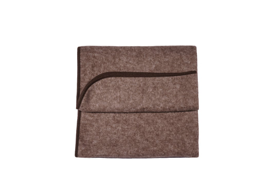 Cosilana Baby-Decke 48933 l ca. 75x100 cm l Wollfleece Baumwolle I 115 Braun- Melange