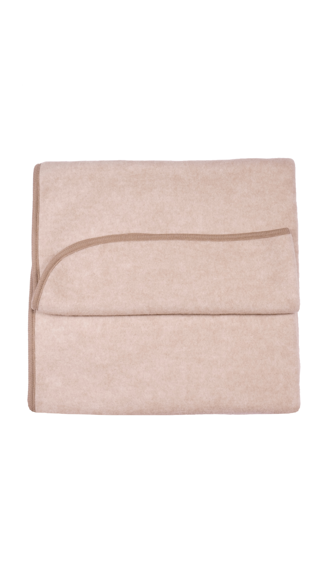 Cosilana Baby-Decke 48933 l  ca. 75x100 cm l Wollfleece Baumwolle I 100 Lattemacciato- Melange