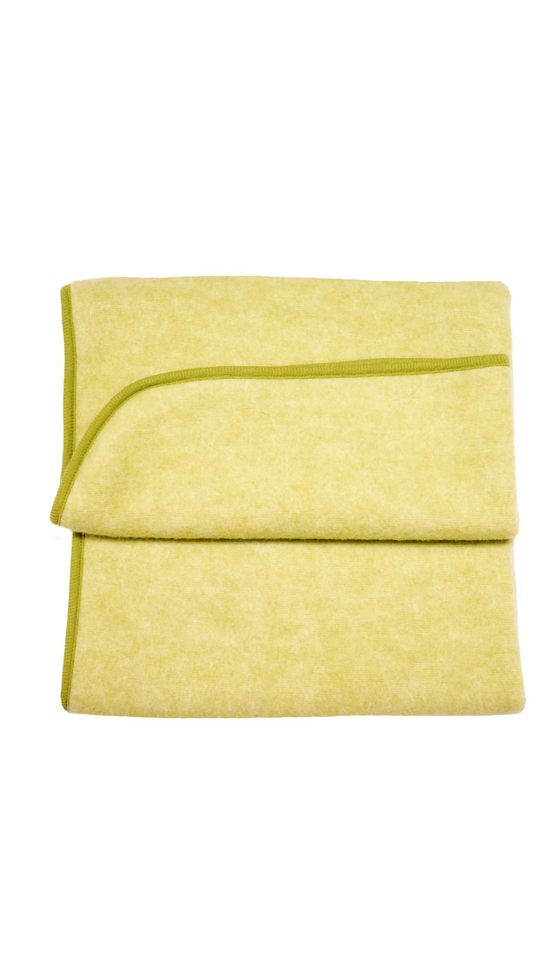 Cosilana Baby-Decke 48933 l  ca. 75x100 cm l Wollfleece Baumwolle I 111 Lindgrün- Melange