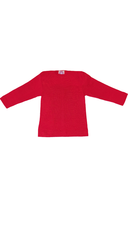 Cosilana Baby Schlupfhemd 71033 l Wolle Seide l 04 Rot