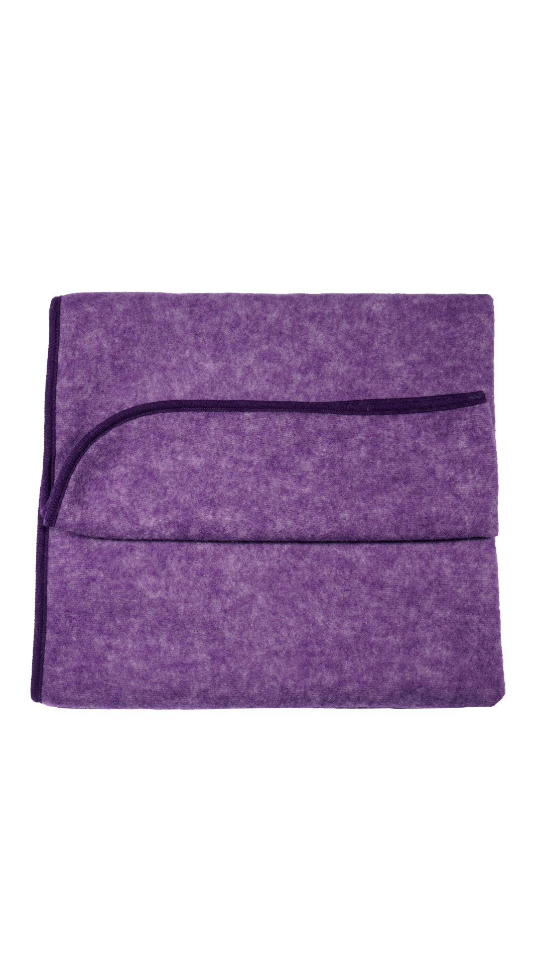 Cosilana Baby-Decke 48933 l  ca. 75x100 cm l Wollfleece Baumwolle I 113 Pflaume- Melange