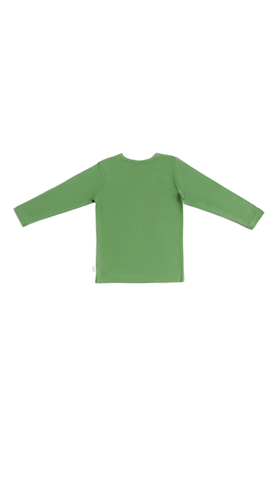 Langarmshirt für Kinder l Bio Baumwolle – Leela Cotton | Atmungsaktiv, nachhaltig & mit Holzknöpfen l Waldgrün