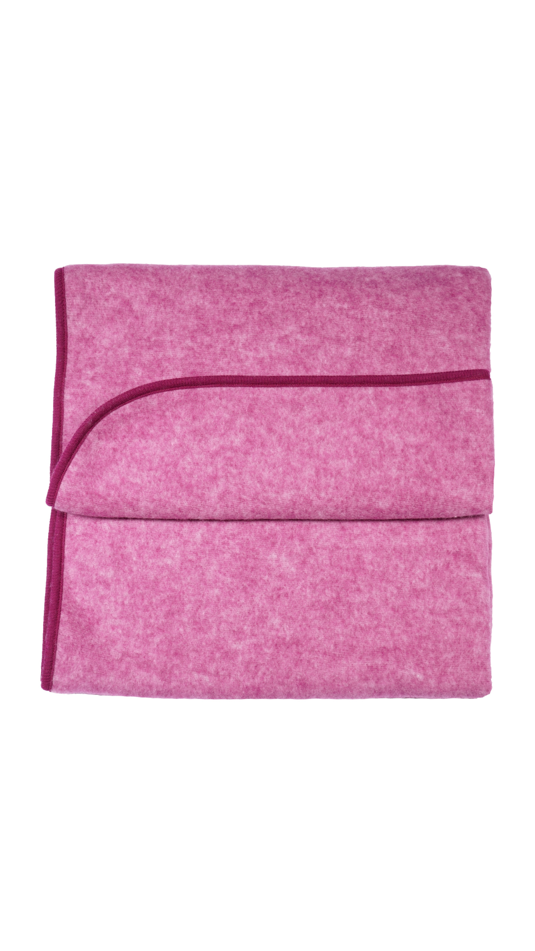 Cosilana Baby-Decke 48933 l  ca. 75x100 cm l Wollfleece Baumwolle I  139 Weinrot- Melange