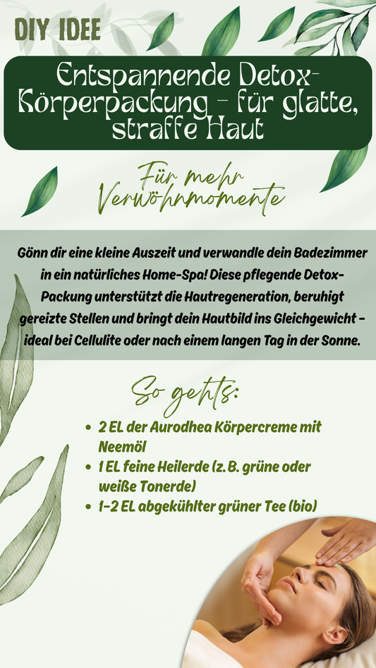 Körpercreme mit Neemöl – pflegt bei Cellulite, Ekzemen, trockener Haut