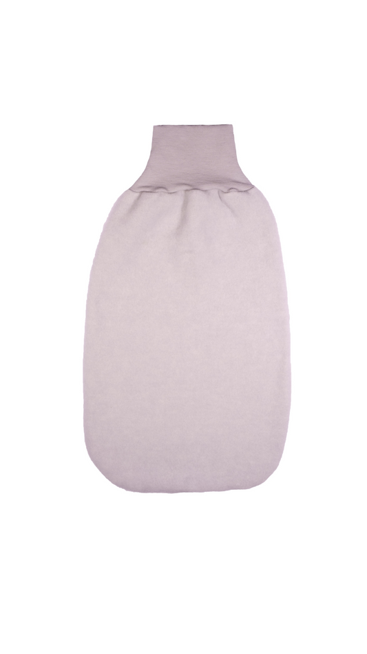 Cosilana Baby-Strampelsack 48937  l ca. 62 cm l Wollfleece Baumwolle I 140 Grau- Melange