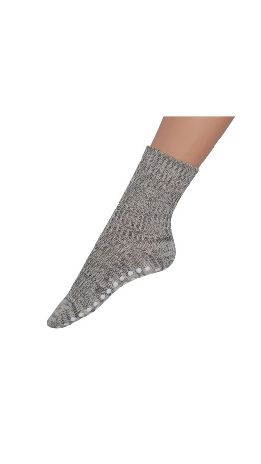 Kinder Stoppersocken Bio-Wolle – Hirsch Natur | Rutschfest & schadstofffrei l Norwegermeliert
