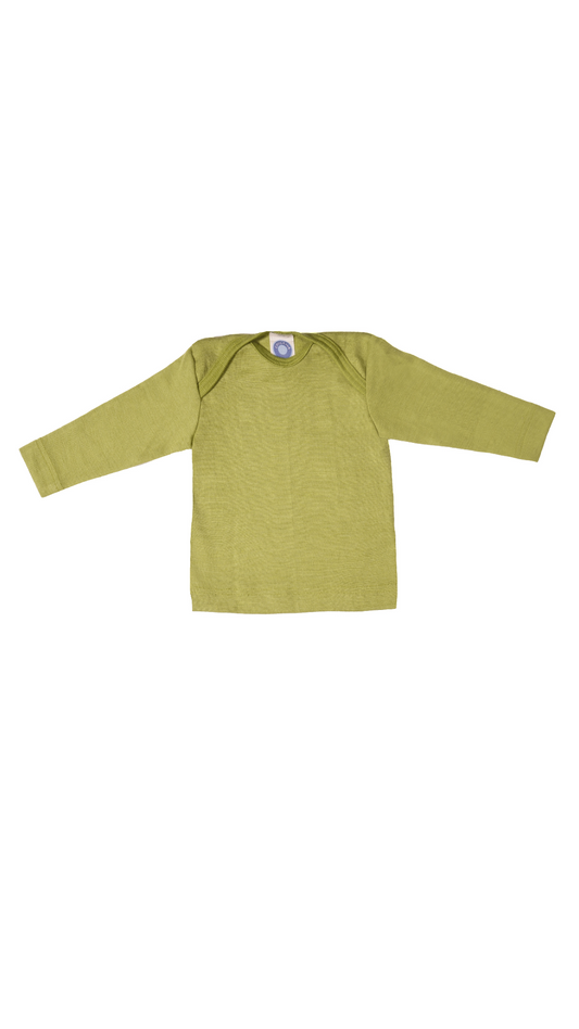 Cosilana Baby Schlupfhemd 71033 l Wolle Seide l 21 Grün
