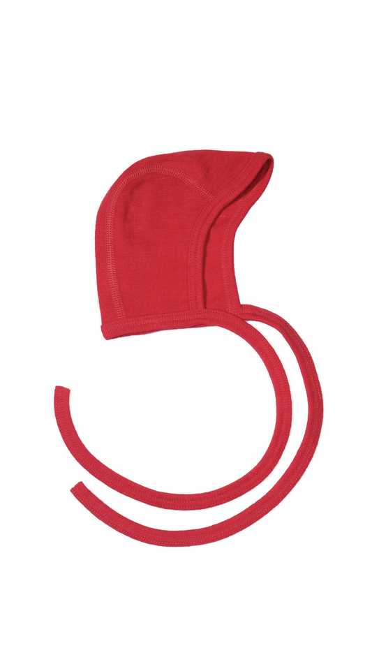 Cosilana Baby Häubchen 71090  l Wolle Seide l 04 Rot