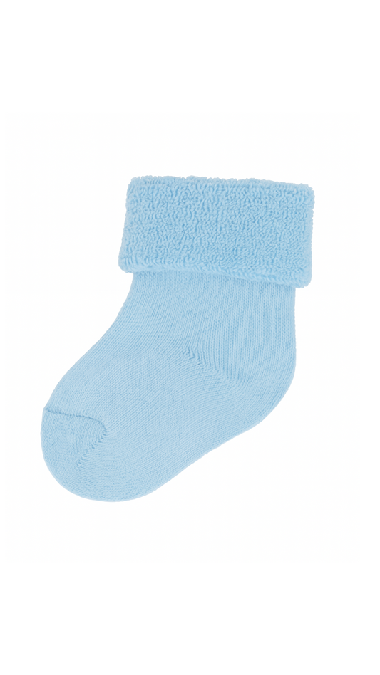 Grödo  Kuschelige Baby-Socken aus Bio-Baumwolle mit Frottee – weich, warm & GOTS-zertifiziert l Hellblau
