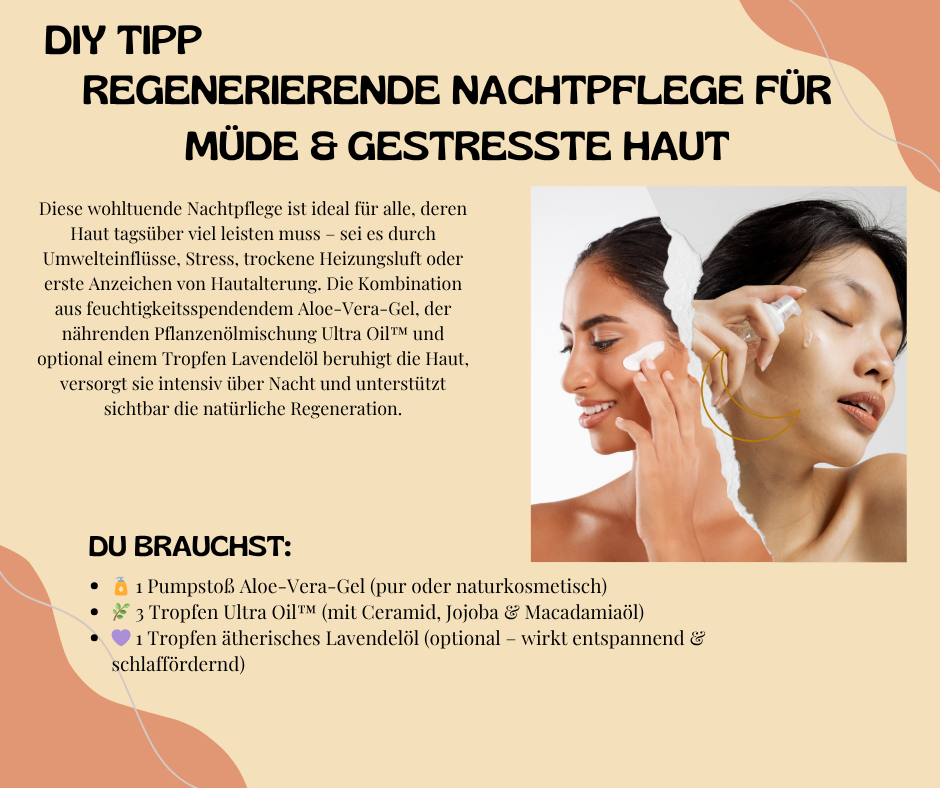 Aufpolsternde feuchtigkeitsspendende Gesichts- Haarpflege mit Ceramiden Macadamiaöl | 50 ml vegan dermatologisch getestet
