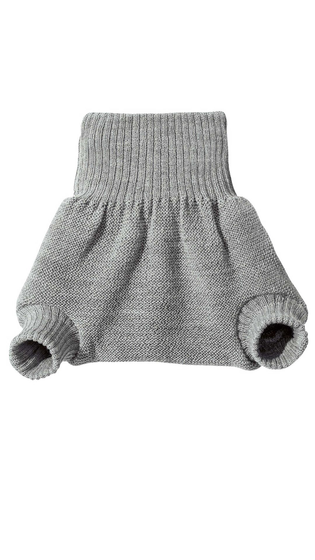 Disana Natürliche Wollwindelhose aus 100 % Bio-Merinowolle – atmungsaktiv, mulesingfrei l Grau