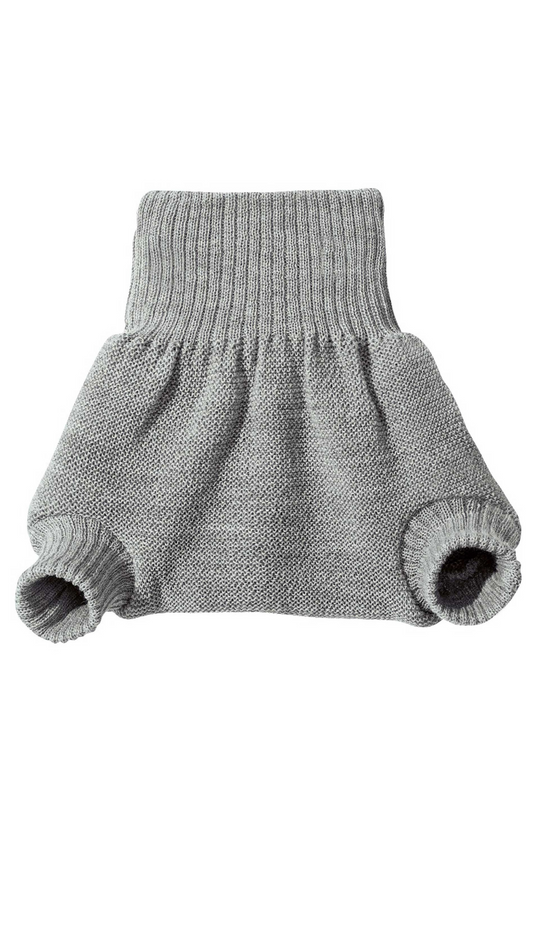 Disana Natürliche Wollwindelhose aus 100 % Bio-Merinowolle – atmungsaktiv, mulesingfrei l Grau