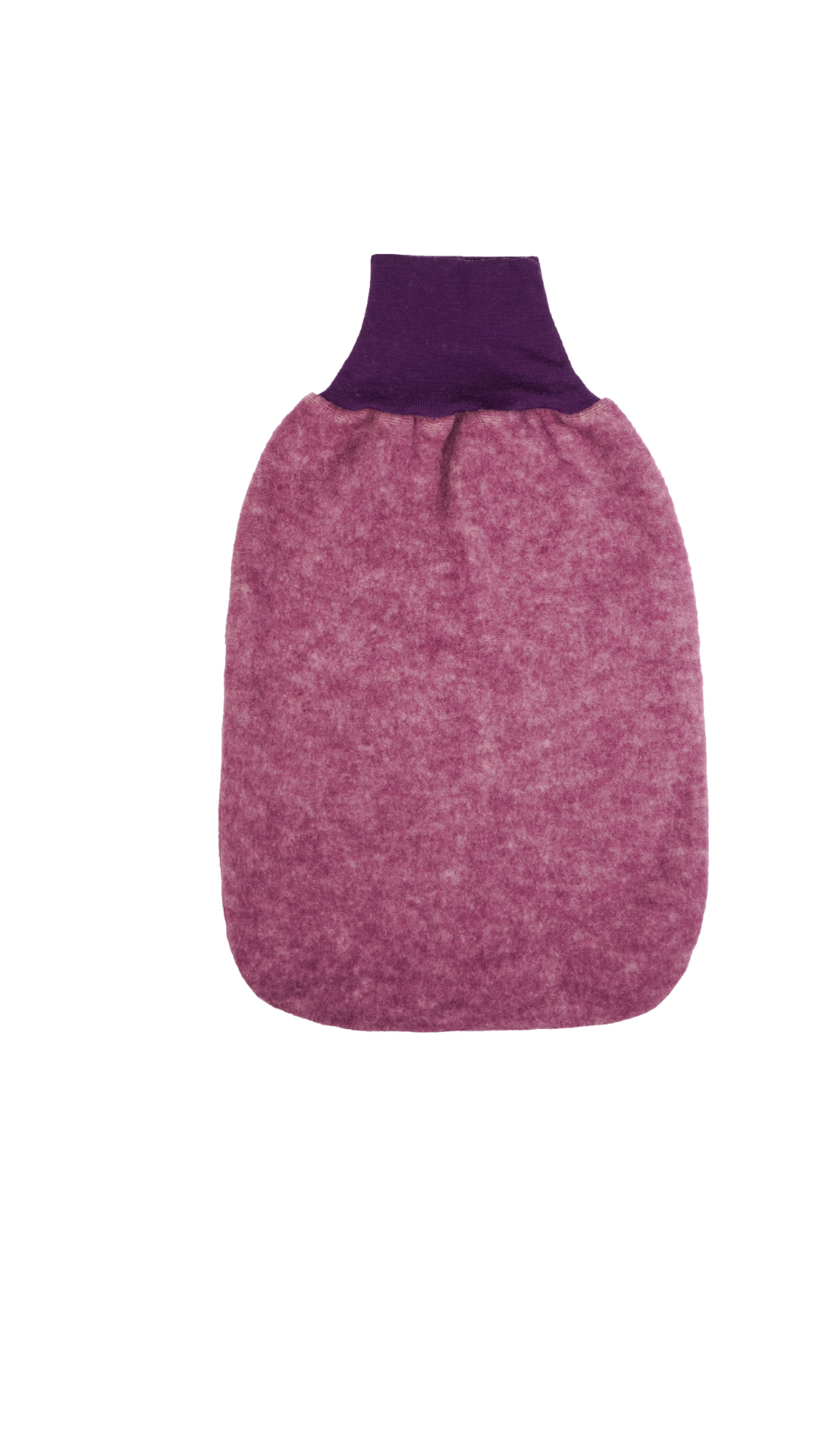 Cosilana Baby-Strampelsack 48937  l ca. 62 cm l Wollfleece Baumwolle I 139 Weinrot- Melange