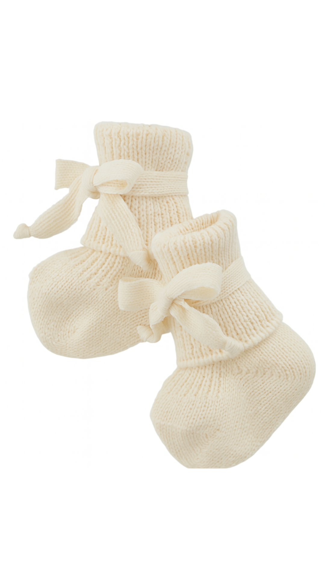 Bio Babysocken Schurwolle – Hirsch Natur | Für Frühchen & Neugeborene, ohne Schadstoffe l Natur