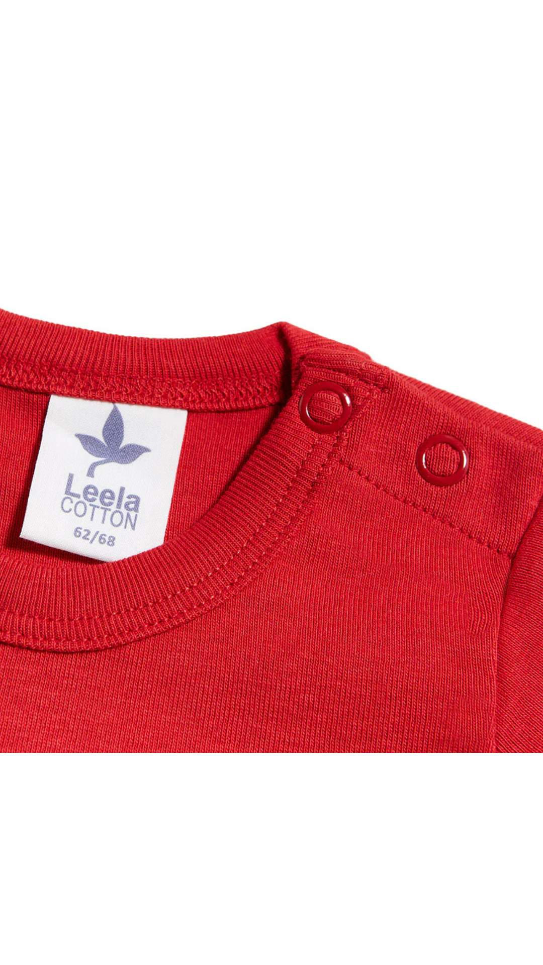 Baby Kurzarmbody aus Bio-Baumwolle l  Leela Cotton –  natürlich für zarte Babyhaut l Ziegelrot