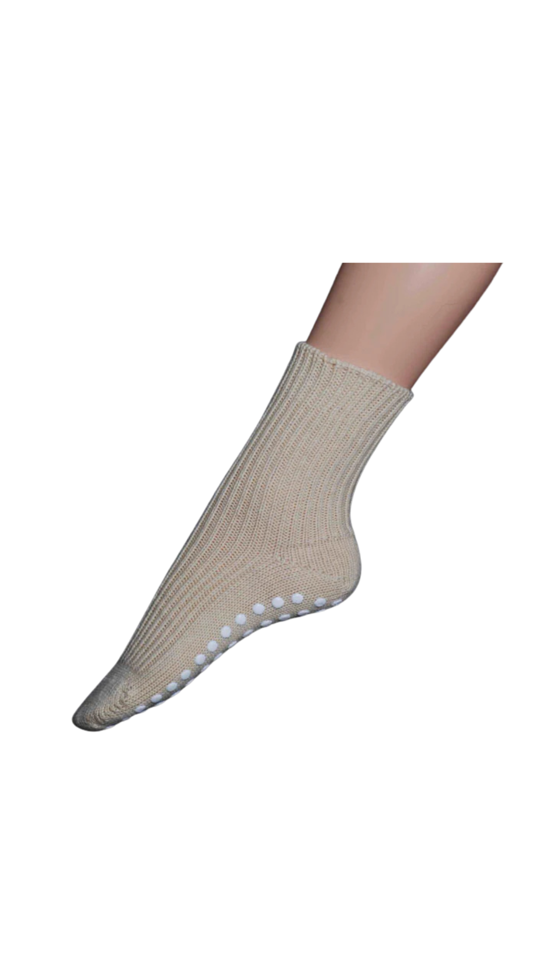 Kinder Stoppersocken Bio-Wolle – Hirsch Natur | Rutschfest & schadstofffrei l Natur