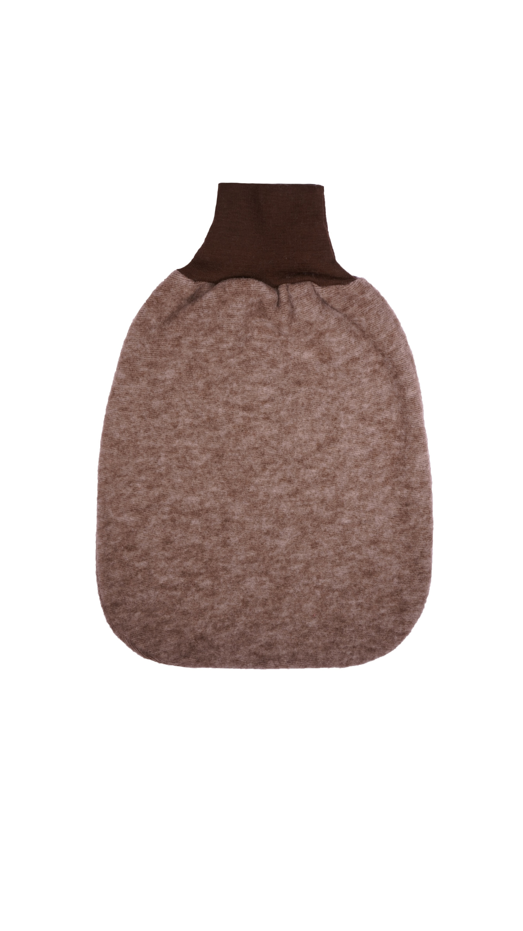 Cosilana Baby-Strampelsack 48937  l ca. 62 cm l Wollfleece Baumwolle I 115 Braun- Melange