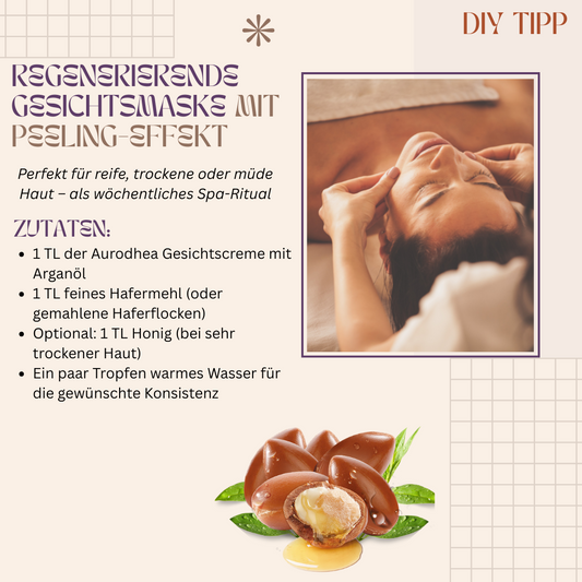 Vegane Gesichtscreme mit Arganöl, Aloe Vera und Vitamin E