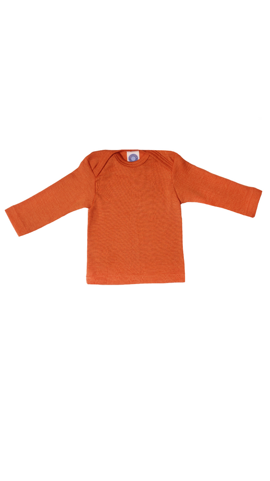 Cosilana Baby Schlupfhemd 71033 l Wolle Seide l 29 Safran