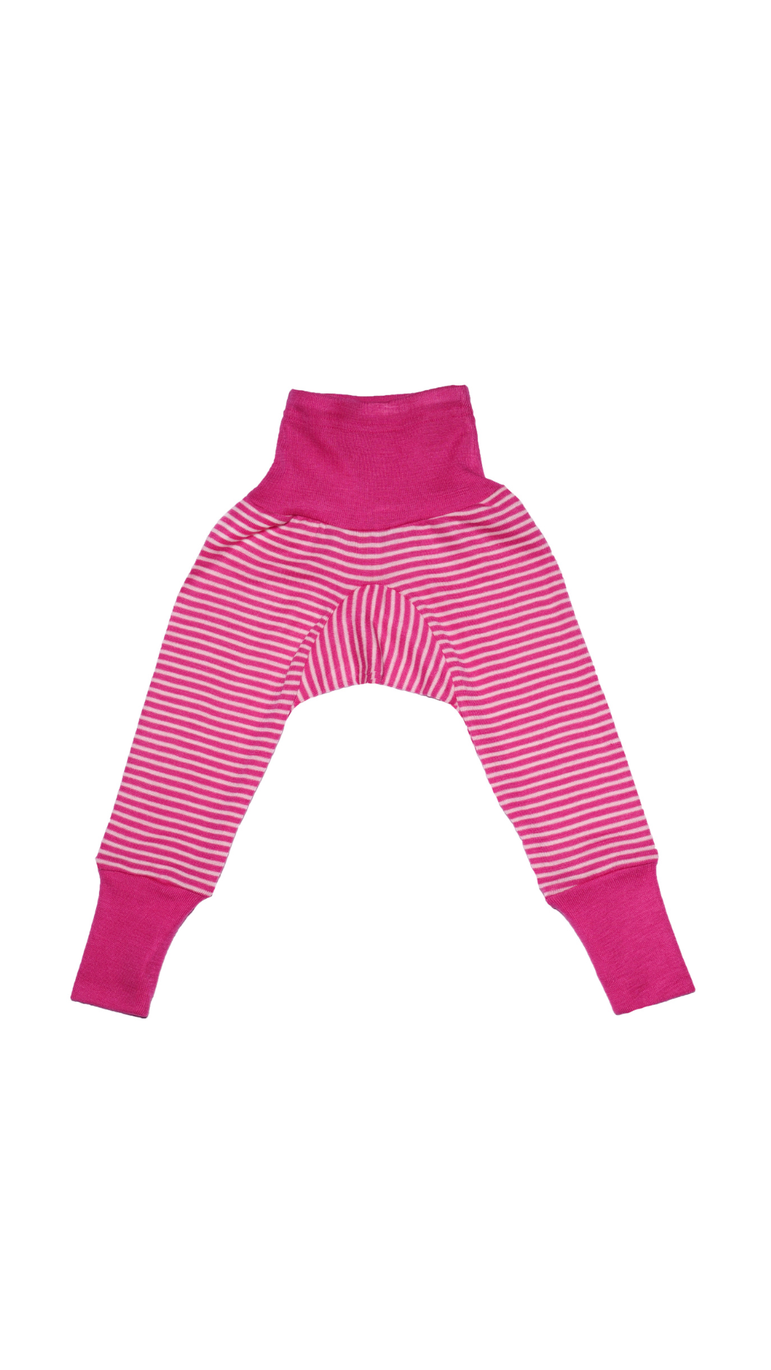 Cosilana Baby Hose 71016 l Wolle Seide l 130 Pink-Natur- Ringel