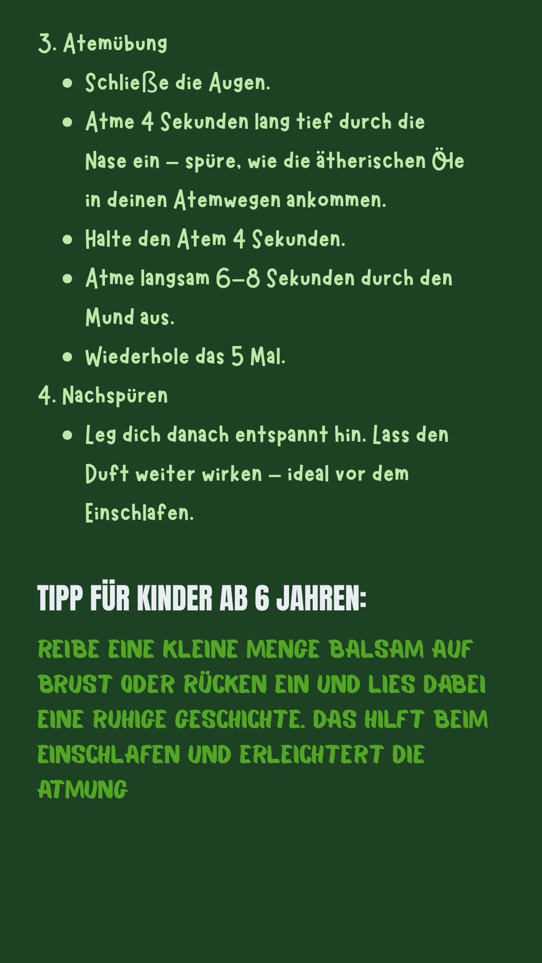 Wärmender Erkältungsbalsam für die Atemwege