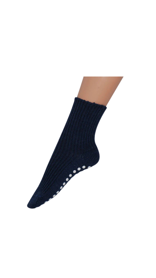 Kinder Stoppersocken Bio-Wolle – Hirsch Natur | Rutschfest & schadstofffrei l Jeans