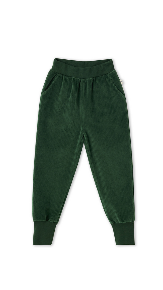 Kinder Cordhose aus 100 % Bio-Baumwolle – Leela Cotton | GOTS-zertifiziert, unisex & robust  l Tannennadel