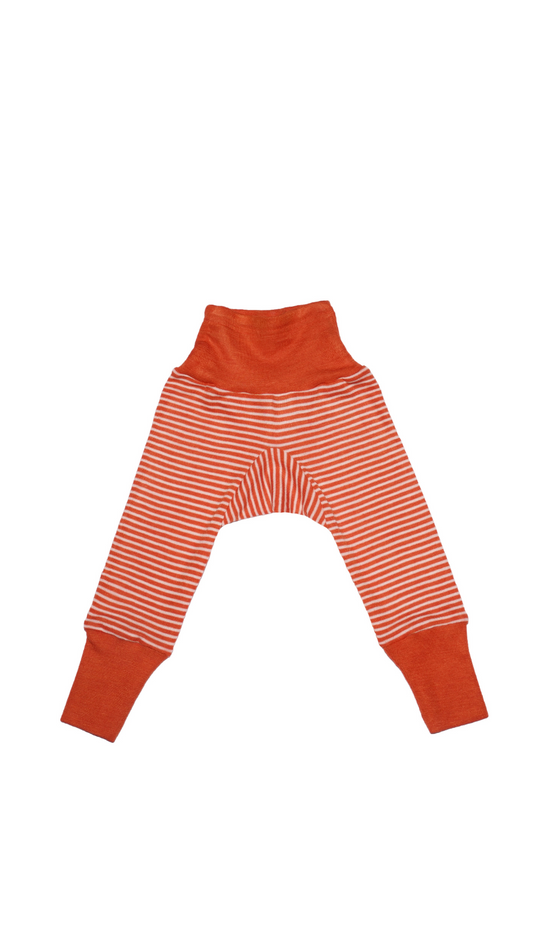 Cosilana Baby Hose 71016 l Wolle Seide l 129 Safran-Natur- Ringel