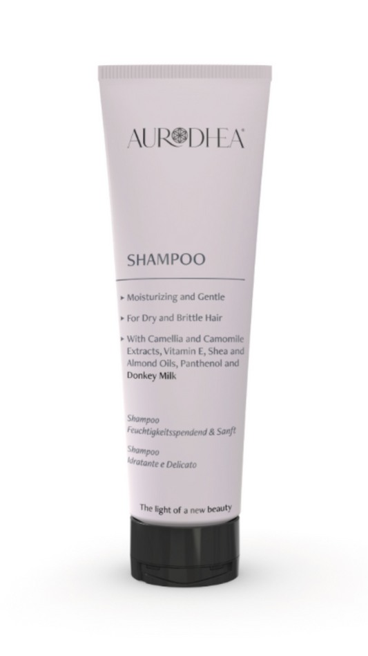 Aurodhea Shampoo mit Eselsmilch – Sanfte Haarpflege für empfindliche Kopfhaut (250 ml)