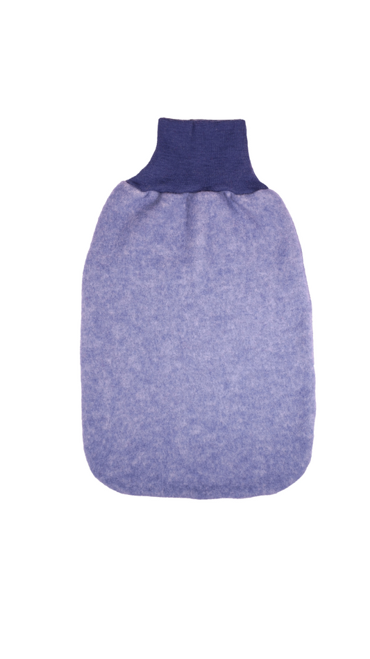 Cosilana Baby-Strampelsack 48937  l ca. 62 cm l Wollfleece Baumwolle I 108 Marine- Melange