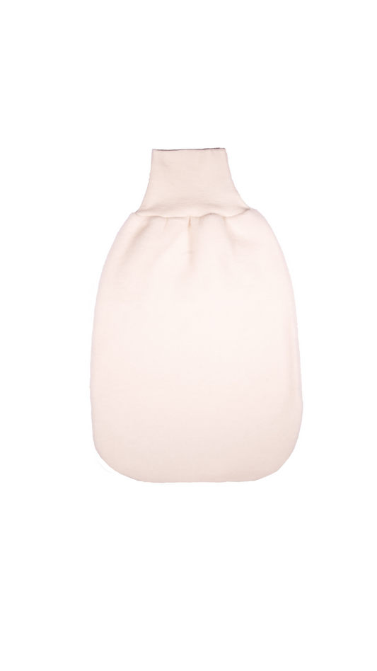 Cosilana Baby-Strampelsack 48937  l ca. 62 cm l Wollfleece Baumwolle I 01 Natur