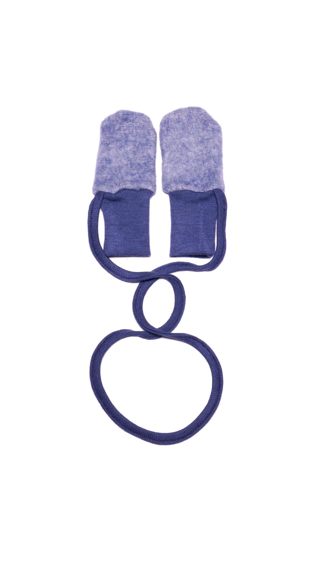 Cosilana Baby-Handschuhe 48911 l Wollfleece Baumwolle I 108 Marine- Melange