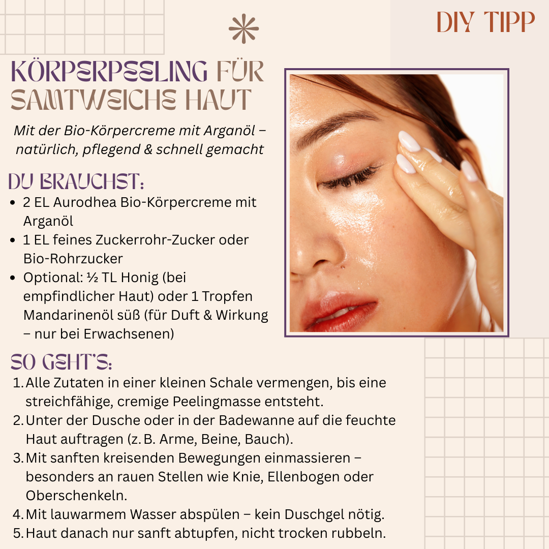 Bio Körpercreme mit Arganöl – Intensive Naturpflege für empfindliche Haut