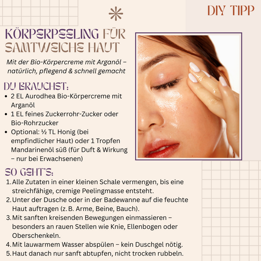 Bio Körpercreme mit Arganöl – Intensive Naturpflege für empfindliche Haut