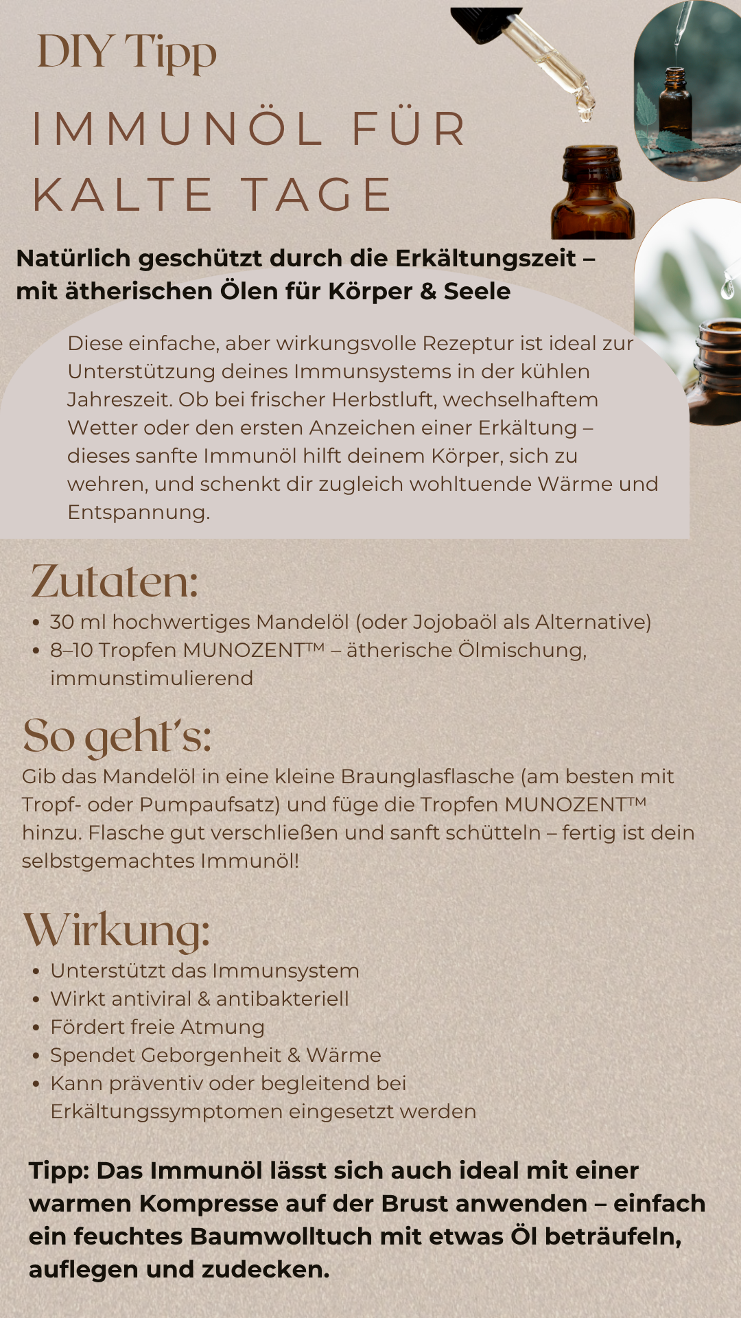 Ätherische Ölmischung zur Stärkung des Immunsystems mit Eukalyptus, Ravintsara Teebaum | 10 ml naturrein vegan