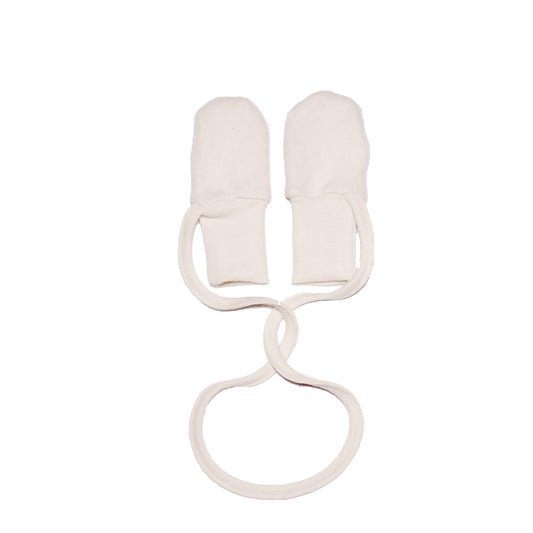 Cosilana Baby-Handschuhe 48911 l Wollfleece Baumwolle I 01 Natur