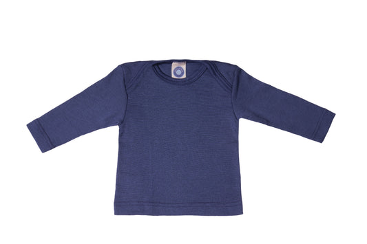 Cosilana Baby Schlupfhemd 71033 l Wolle Seide l 08 Marine