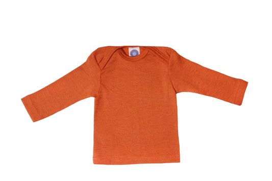 Cosilana Baby Schlupfhemd 71033 l Wolle Seide l 29 Safran