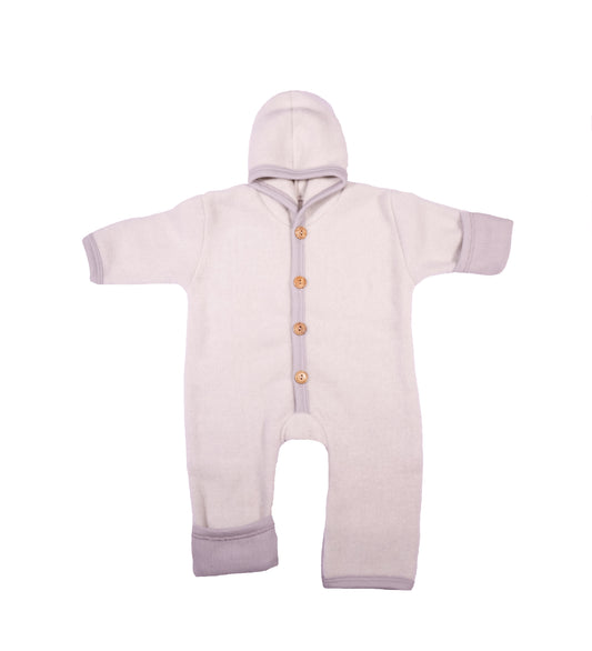 Cosilana Wollfleece-Overall 48918 l  Wolle Baumwolle I 140 Grau- Melange