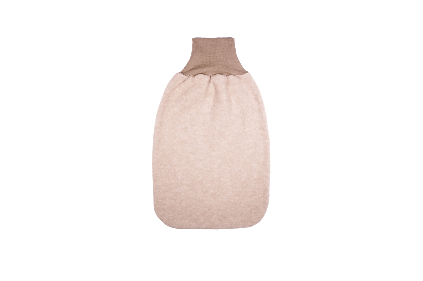 Cosilana Baby-Strampelsack 48937  l ca. 62 cm l Wollfleece Baumwolle I 100 Lattemacciato- Melange