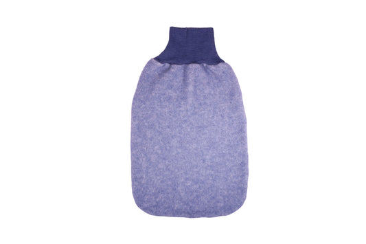 Cosilana Baby-Strampelsack 48937  l ca. 62 cm l Wollfleece Baumwolle I 108 Marine- Melange